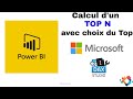 BI Desktop  - Calcul mesure TopN avec sélection du Top