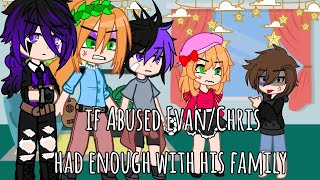 If Abused Evan/Chris had enough with his family// Gacha fnaf// different au