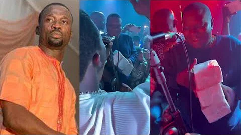 Sule Alao Malaika received Bundle of Cash from Tpumpy Boss on Stage