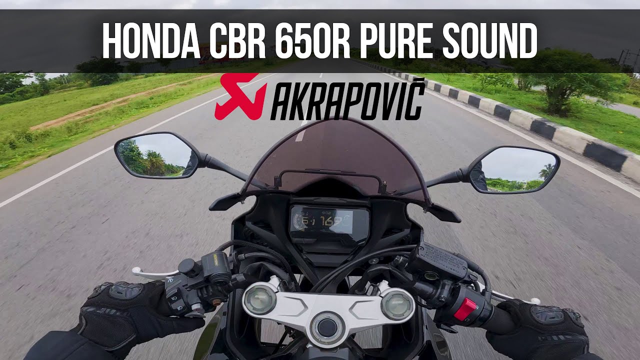 Honda CBR 650R with Full Mods | Pure Sound | Akrapovic