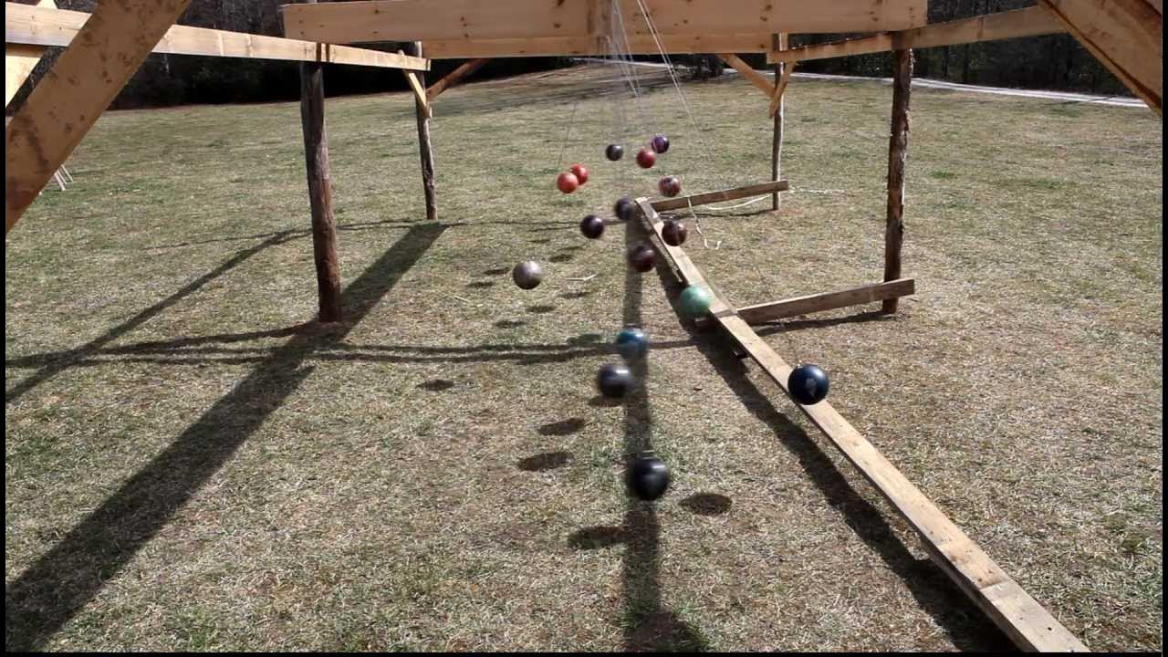Pendulum Wave with Bowling Balls YouTube