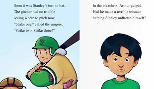 Flat Stanley at Bat