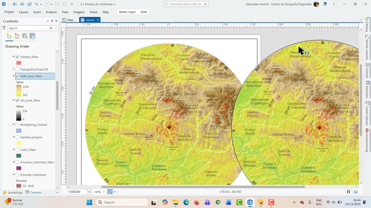 🗺️ 2.55 ArcGIS Pro | Circle Map Frame