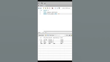 Thumbnail of SQL Tutorial: How to filter using LIKE % #shorts