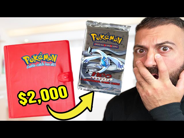This Pokemon Cards Binder Is FILLED With VINTAGE Packs! ($2,000