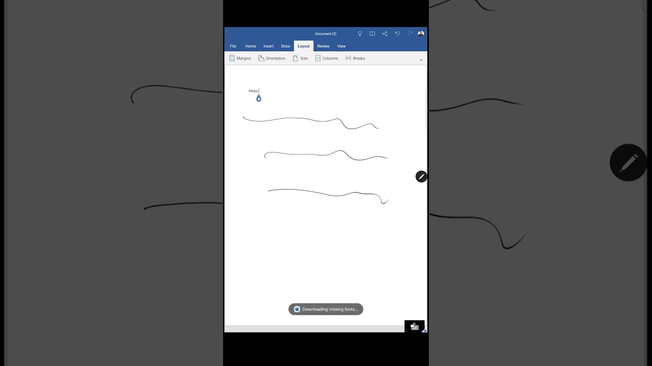 Quick walkthrough of Word 2025 on an Android Device!