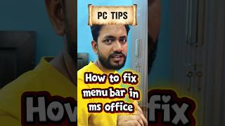 how to fix menubar in word. excel, power point ✅💯