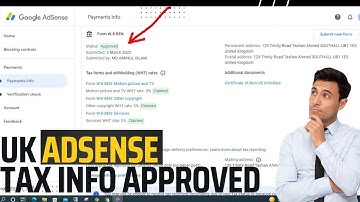 How to submit tax information in google adsense United Kingdom instantly approved UK adsense tax
