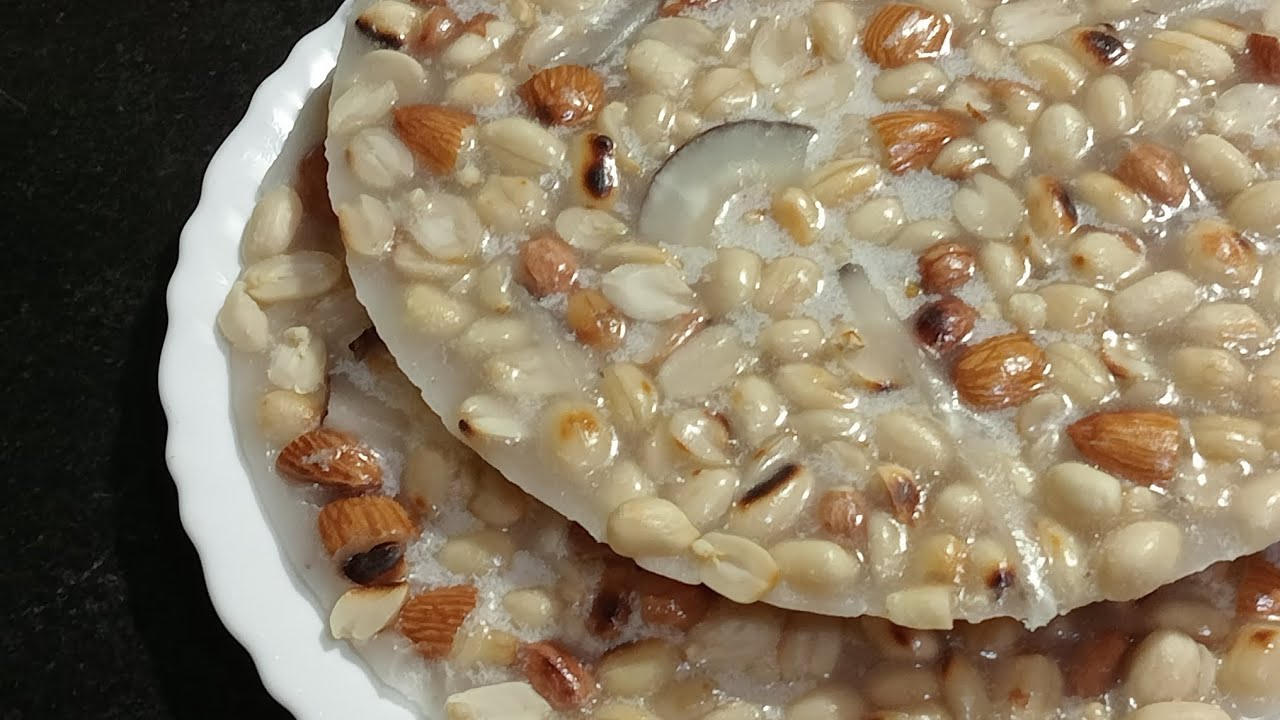 क्रिस्पी खस्ता ड्राई फ्रूट्स चीनी चिक्की घर परबनाएं महीनो स्टोर करें | Dryfruit Chini Chikki