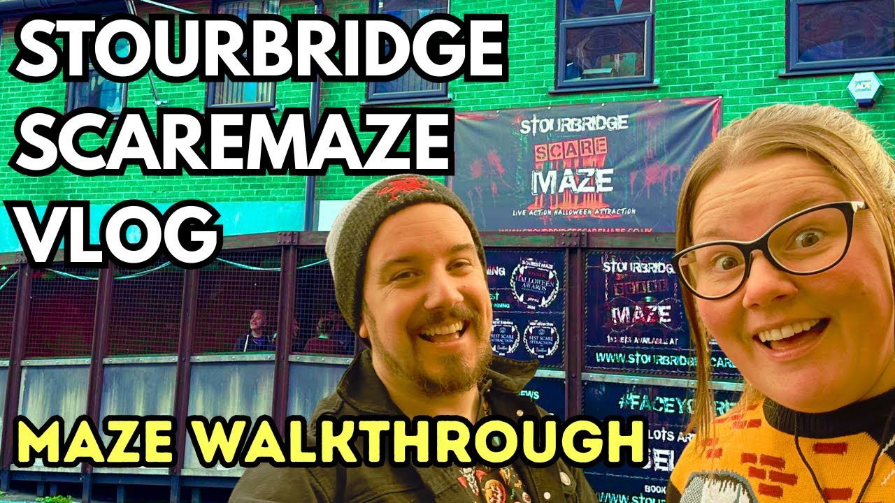 SCAREMAZE WALKTHROUGH | STOURBRIDGE SCARE MAZE VLOG 2025 