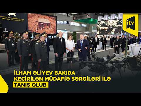 Prezident İlham Əliyev “ADEX 2026” və “Securex Caspian” sərgiləri ilə tanış olub
