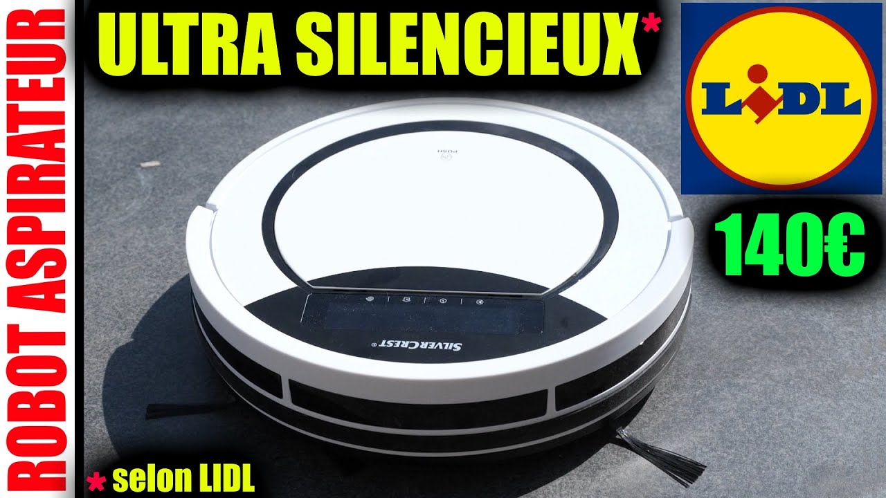 LIDL aspirateur robot SILVERCREST SSR 3000 A1 Ultra silencieux ! (selon LIDL)  - YouTube