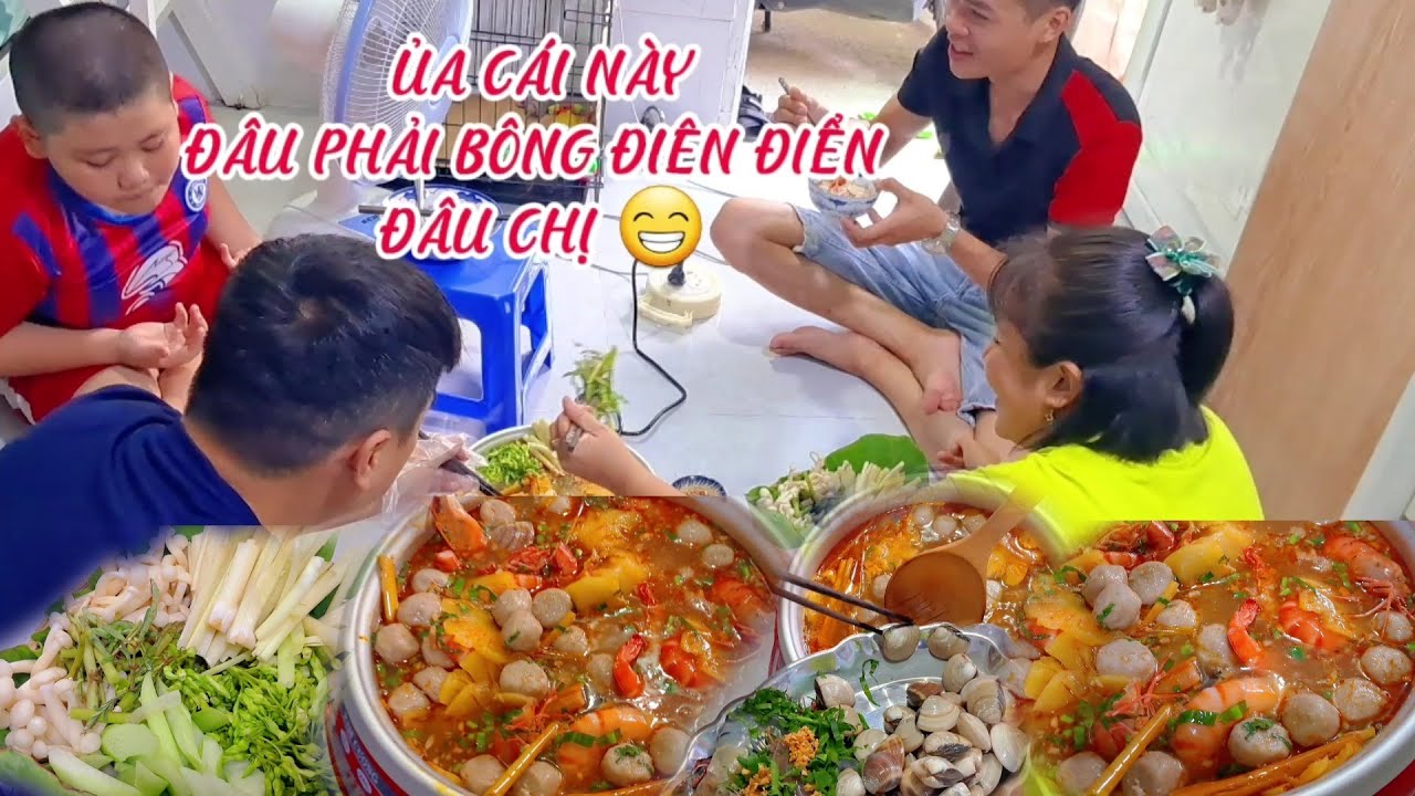 CHÚ ÚT CỦA KIỆT XUỐNG, NẤU LẨU NGHÊU TÔM VỚI BỒN BỒN, THIÊN LÝ, BẠC HÀ ...