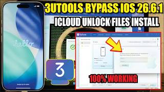 iPhone iCloud BYPASS On 3Utools Free iOS 26.6.1 screenshot 5