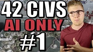 Civ 5 Gameplay: Brave New World Let’s Play - AI Only [ALL CIVS MOD] Part 1