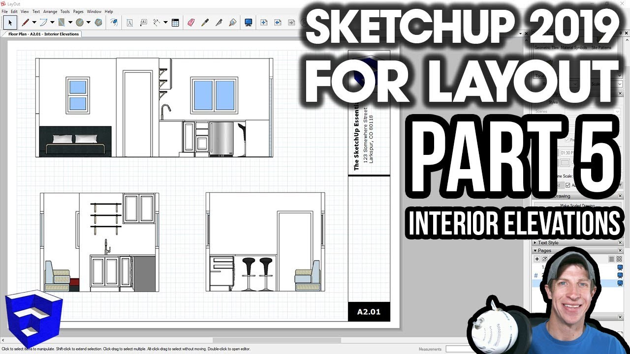 Sketchup 2019 For Layout - Part 5 - Creating Interior Elevations