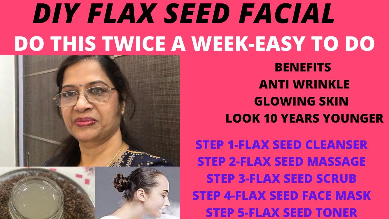 FLAXSEED FACIAL/ANTIAGING FACIAL MASK REMOVES WRINKLES/DARK SPOTS TO