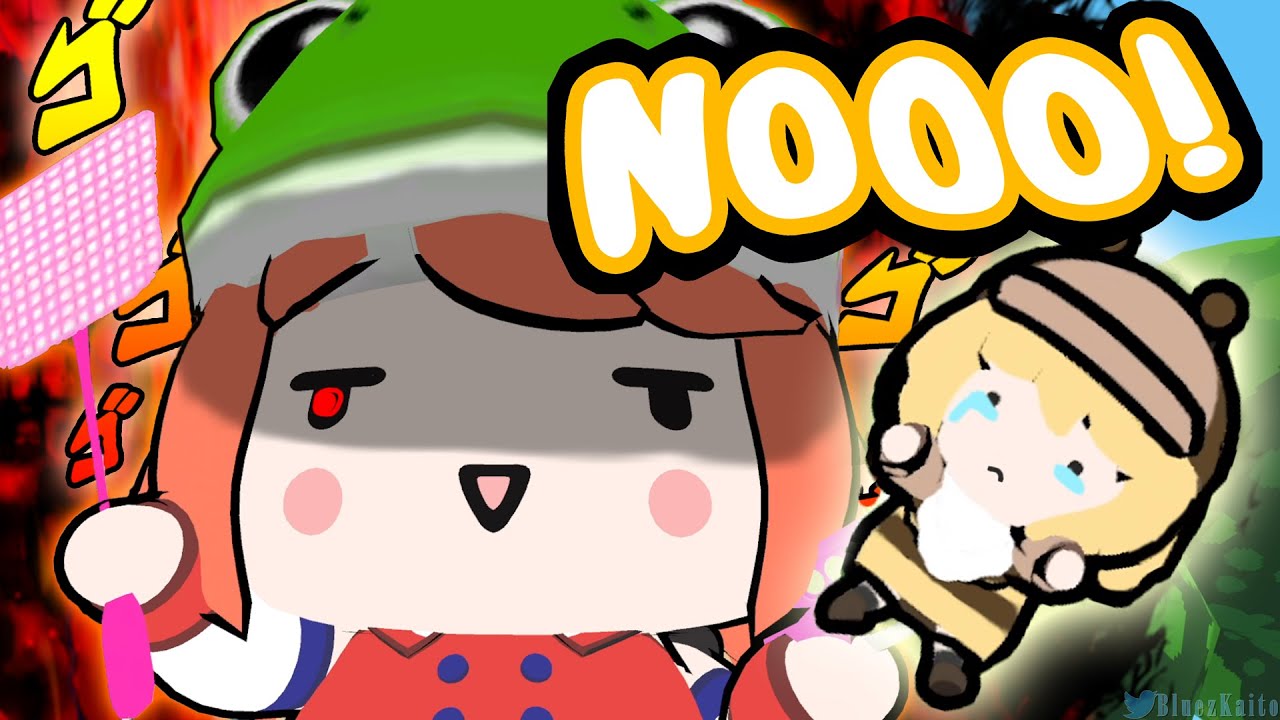 Ame Bee gets swatted by Kiara, and revived by Mumei's Kiss(?)  |【holoEN Easter SpEGGtacle】