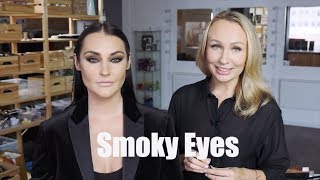 Макияж Smoky Eyes / Как сделать эффектные вытянутые коричневые смоки айс.