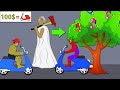 Granny vs Spiderman, Hulk Rickshaw Tree Funny Animation part 4 - Drawing Cartoons 4
