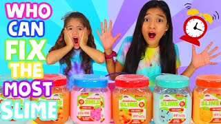 Who Can Fix The Most Store Bought Slimes Winsjasmine And Bella