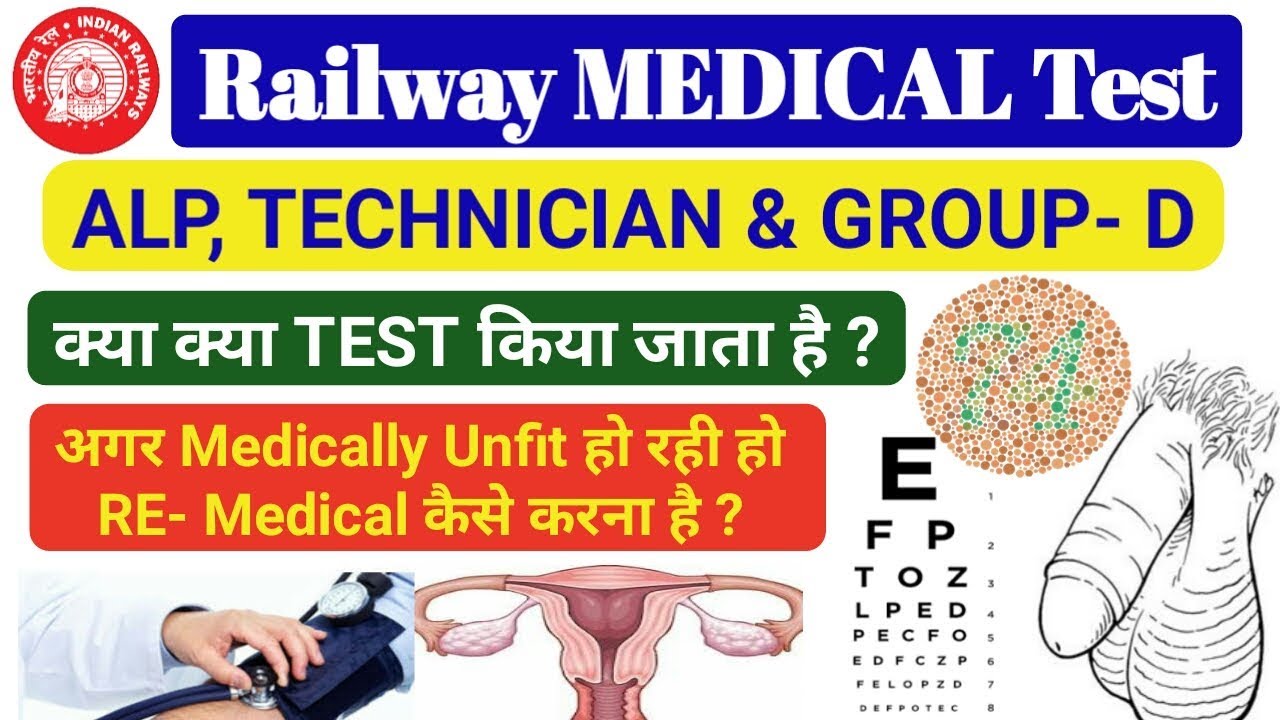 Railway Medical Test for ALP, TECHNICIAN & GROUP D, If Unfit How to