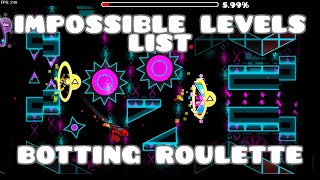 Full The Impossible Levels List Botting Roulette | Geometry Dash 2.2 News