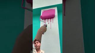 wall painting colour cast newFast  #bedroomdesign #homedecor rat painting#wallcoverings #shortvideos