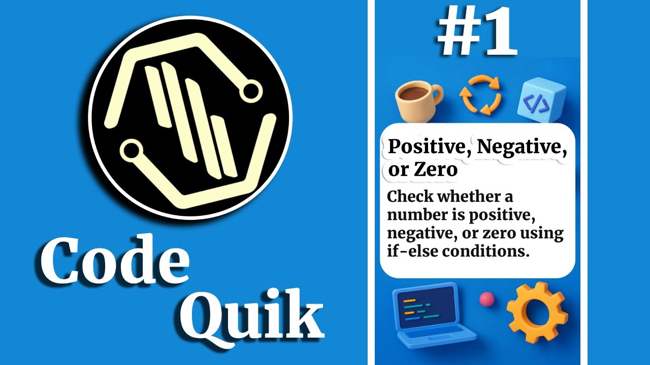 How to check whether a number is positive, negative, or zero using if-else conditions.