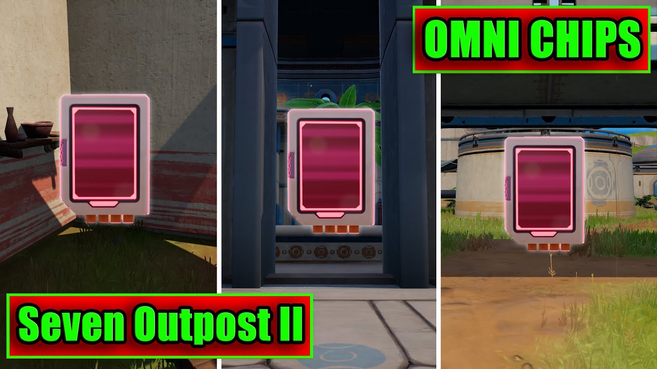 Collect Omni Chips at Seven Outpost II (3) // Unlock All Omni Sword Styles in Fortnite