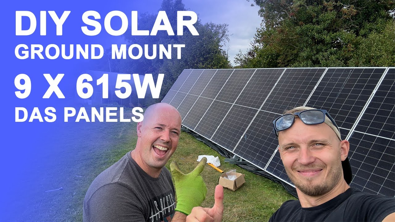 DIY Solar Ground Mount with 615W DAS Panels at 70° Pitch | Solarport System Build
