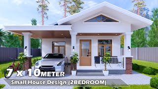 7 x 10 Meter​ Small House Design - Small enough family with 2Bedroom
