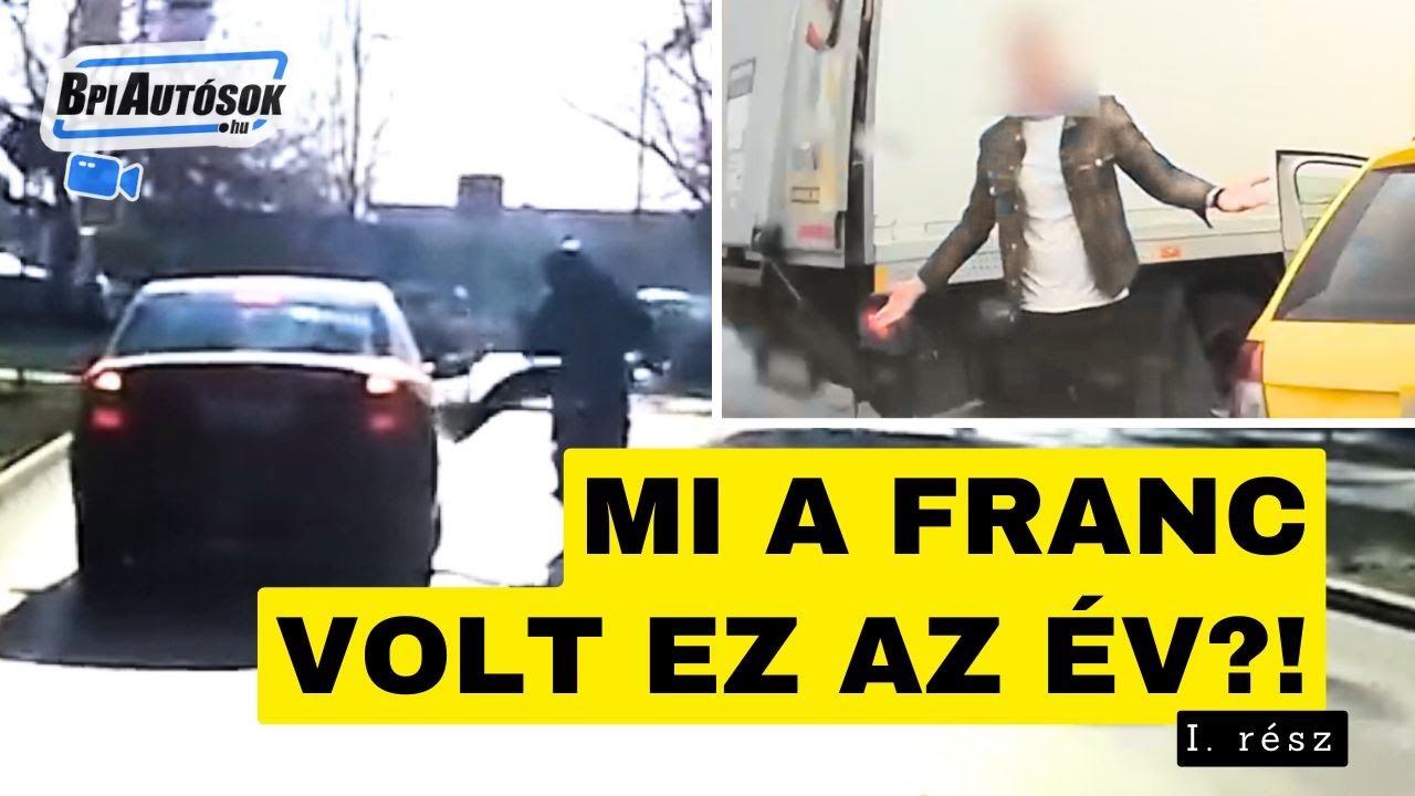 EGY ÉV ŐRÜLET: 2025 legdurvább dashcam pillanatai | BpiAutósok (1. rész)