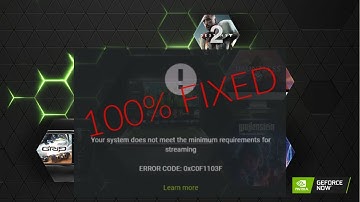 How to FIX GeForce NOW Error Code 0xC0F1103F (SYSTEM DOESN