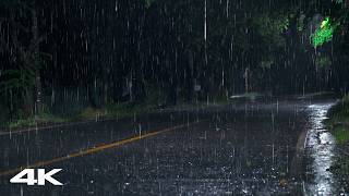 Get Over Insomnia with Heavy Rain at Night | Instant Sleep for Tired Minds | Rain Sounds White Noise