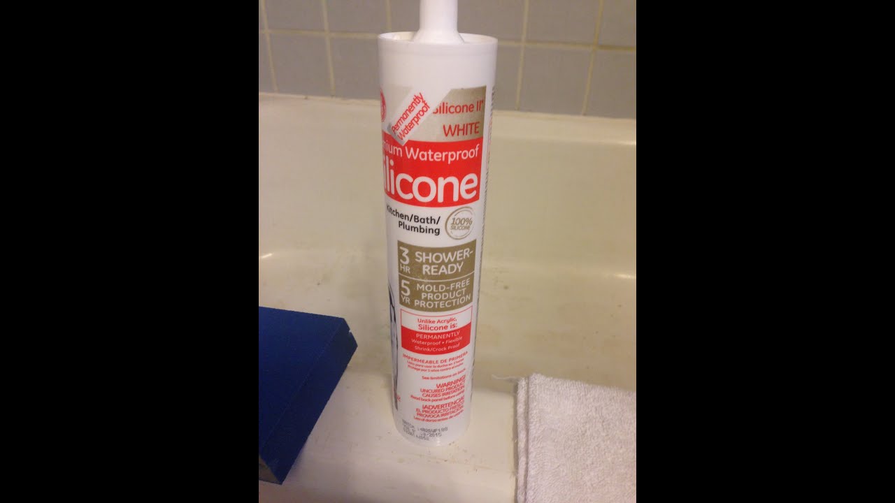 Caulking a Tub with Silicone YouTube