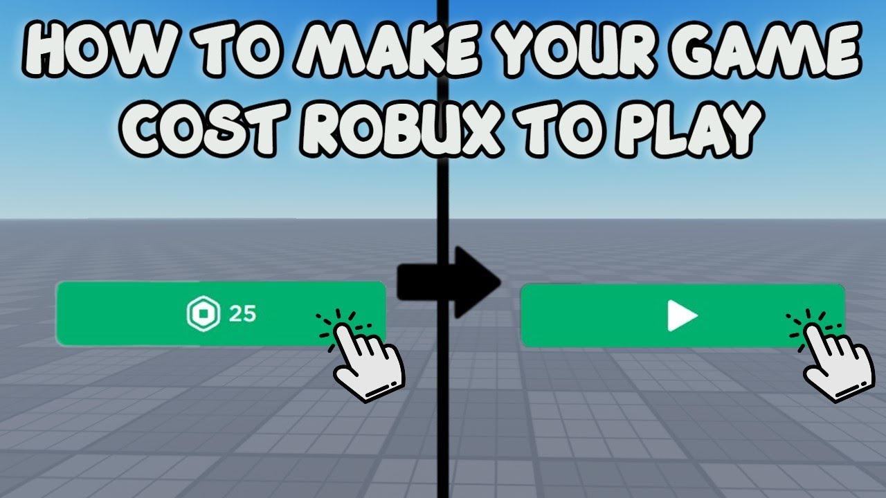 HOW TO MAKE YOUR GAME COST ROBUX TO PLAY 🛠️ Roblox Studio Tutorial 