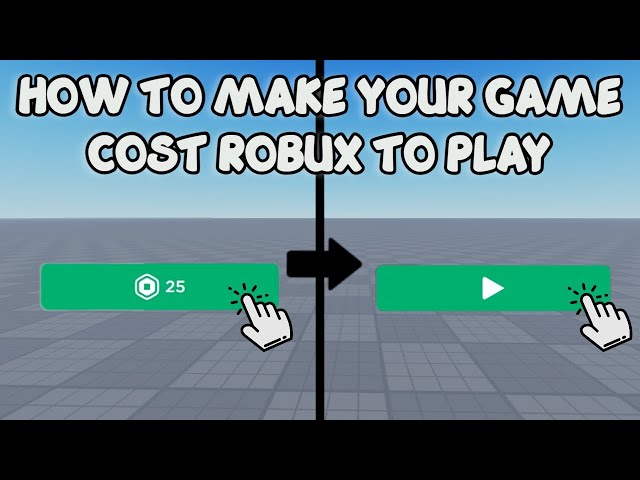 HOW TO MAKE YOUR GAME COST ROBUX TO PLAY 🛠️ Roblox Studio Tutorial 