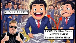 SILVER ALERT! 8 COMEX Silver SHORTS at EXTREMES! Slam or $600/oz Silver?! HODL Through! (Bix Weir)