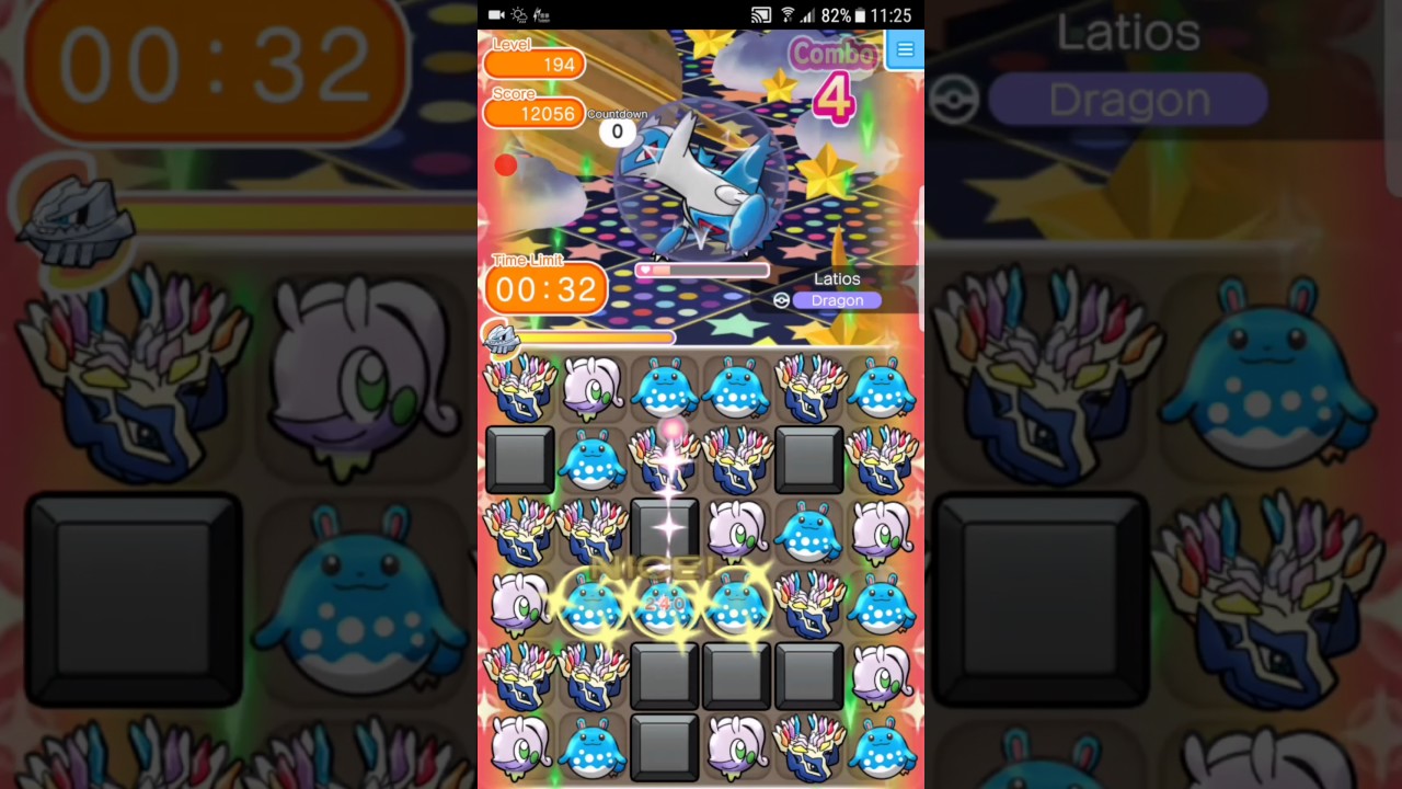 Pokemon Shuffle Mobile Latios Escalation Battle Stage 190 Itemless ポケとる スマホ版 ラティオス レベルアップバトル Youtube