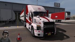 American Truck Simulator v1.32 Mack Athem Moviendo El Producto