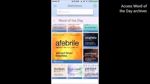 Dictionary.com App Word of the Day Tutorial