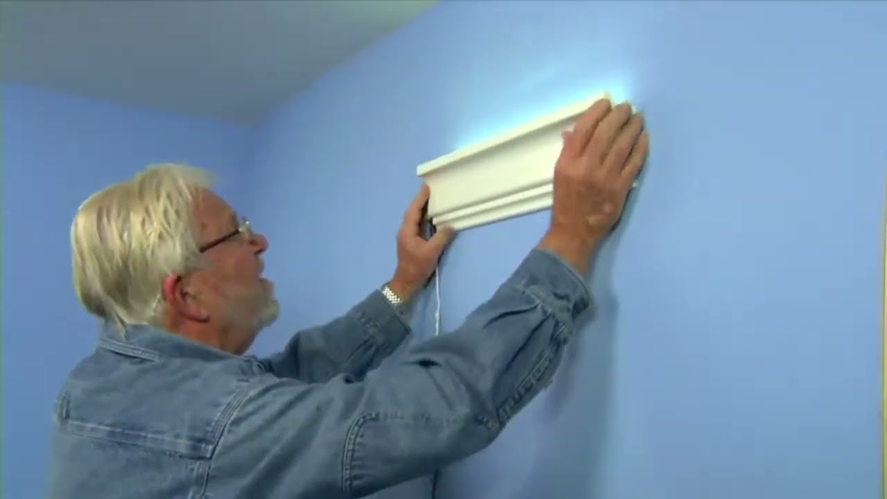 How to install Creative Crown molding with indirect LED lighting! - YouTube