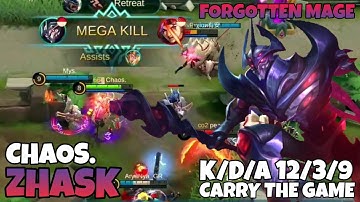 Zhask Build Top Global | Build Zhask Tersakit 2020 | Best Build Zhask By Chaos. | Mobile Legends