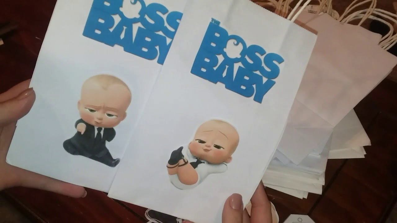 BOSS BABY CANDY BAGS | DIY LOOT BAGS - YouTube