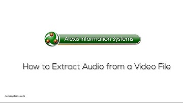 Automator Software : How to Extract Audio from a video file on macOS | Alexis Information Systems