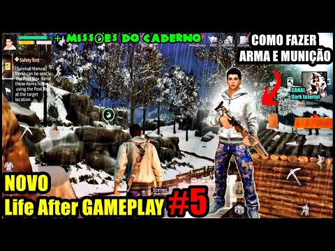 ●NOVO Life After GAMEPLAY #5 👁️ COMO FAZER ARMA E MUNIÇÃO + MISSÕES DO CADERNO