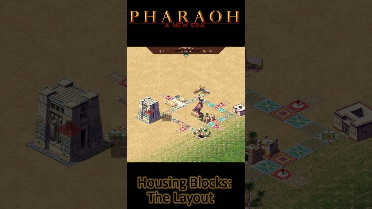 Pharaoh A New Era Tutorial Housing Block 3 Layout live commentary 