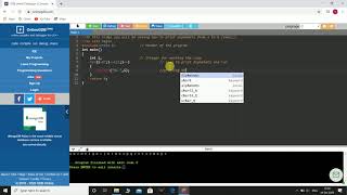 Printing alphabets from a to z in c language | Online gdb Compiler