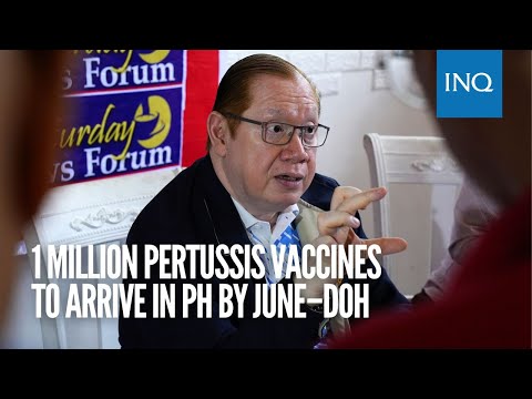 1 million pertussis vaccines to arrive in PH by June–DOH